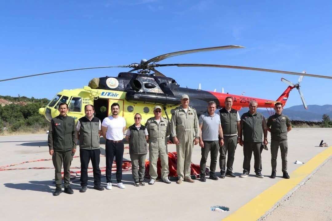 Yatağan’daki Yangın Söndürme Helikopteri Göreve Hazır 1